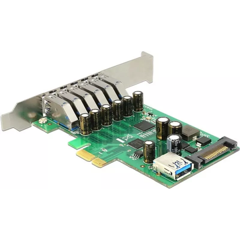 Delock PCI Express x1 karta na 6 x externých + 1 x interný USB 3.0