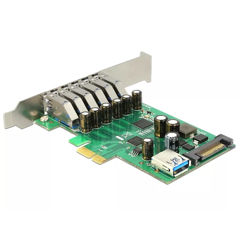 Delock PCI Express x1 karta na 6 x externých + 1 x interný USB 3.0