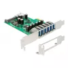 Delock PCI Express x1 karta na 6 x externých + 1 x interný USB 3.0