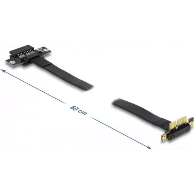 Delock PCI Express x1 riser karta s 90° zahnutým konektorom a 60 cm káblom