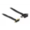 Delock PCI Express x1 riser karta s 90° zahnutým konektorom a 60 cm káblom