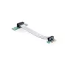 Delock PCI Express x1 na x1 riser karta s flexibilným káblom, 13 cm, orientovaná doľava