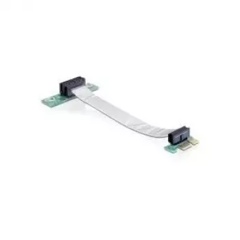 Delock PCI Express x1 na x1 riser karta s flexibilným káblom, 13 cm, orientovaná doľava