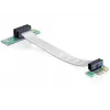 Delock PCI Express x1 na x1 riser karta s flexibilným káblom, 13 cm, orientovaná doľava