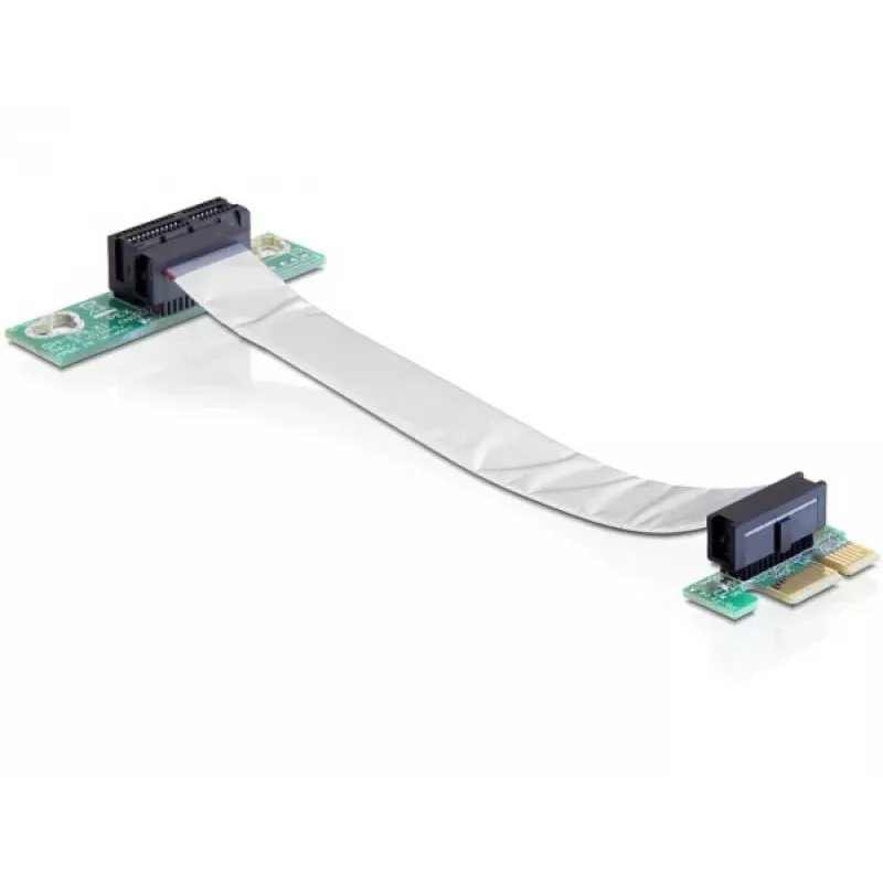 Delock PCI Express x1 na x1 riser karta s flexibilným káblom, 13 cm, orientovaná doľava