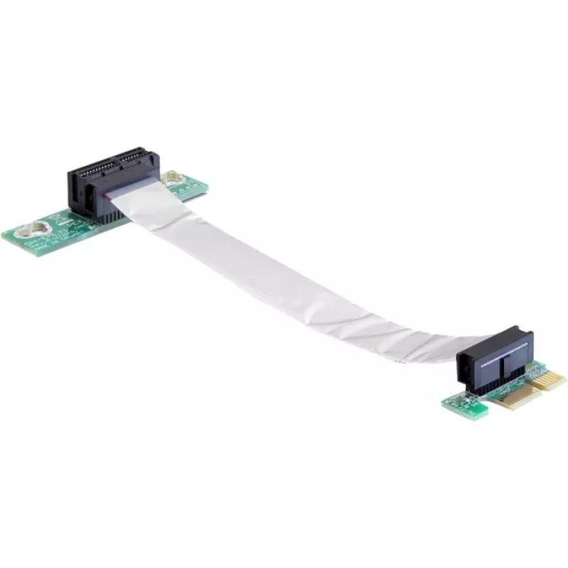 Delock PCI Express x1 na x1 riser karta s flexibilným káblom, 13 cm, orientovaná doľava