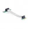 Delock PCI Express x1 na x1 riser karta s flexibilným káblom, 13 cm, orientovaná doľava