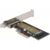 Delock PCI Express x4 karta na 1 x interný NVMe M.2 Key M 80 mm - Low Profile formát 90047