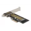 Delock PCI Express x4 karta na 1 x interný NVMe M.2 Key M 80 mm - Low Profile formát 90047