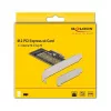 Delock PCI Express x4 karta na 1 x interný NVMe M.2 Key M 80 mm - Low Profile formát 90047