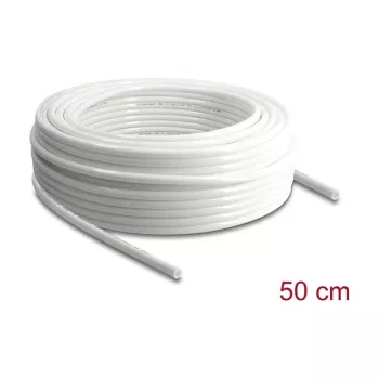 Delock Tlaková vzduchová hadica 10 x 6,5 mm PU 50 m rolka biela