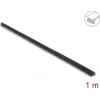 Delock PVC samolepiaci rebrovaný ochranný profil hrán 25 x 25 mm, 1 m, čierny 18490