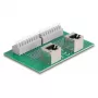 Delock RJ45 2 x konektor samica na 2 x svorkovnicu s tlačidlom pre DIN lištu zahnutý (66995)