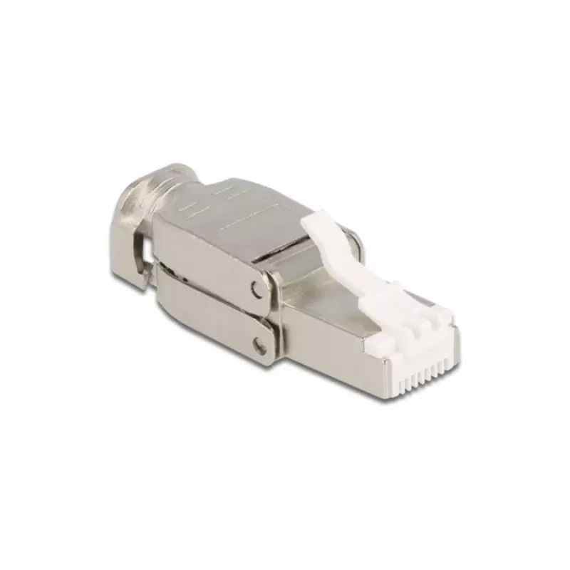 Delock RJ45 konektor samec Cat.6A STP bez nástrojov pre montáž v teréne 86927