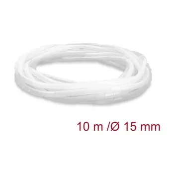 Delock špirálová hadica 15 mm priemer 10 m transparentná