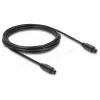 Delock TOSLINK optický audio kábel, konektor samec na samca, 3 m, 4 mm, čierny