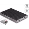 Delock USB Type-C dual combo puzdro pre 2 x M.2 NVMe PCIe alebo SATA SSD - bez nástrojov