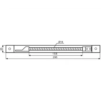 DELTA ATLO-KPS-21X262/SHEEL-S káblový kryt na zapustenie do profilu