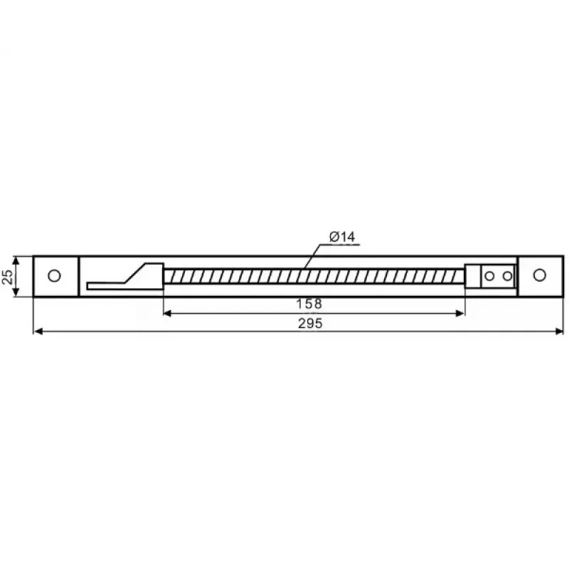 DELTA ATLO-KPS-21X262/SHEEL-S Kryt kábla na zapustenie do profilu