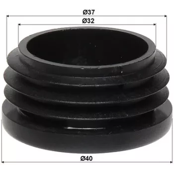 DELTA Koncová krytka stožiara pre stožiare 35-40 mm, čierna