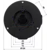 DELTA STG-PFA130-E pripojovacia krabica pre Dahua dome kamery, nástenná/stropná montáž, hliník, čierna STG-PFA130-E(BLACK)