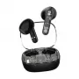 DELTACO Streetz BT TWS in-ear slúchadlá transparentné čierne