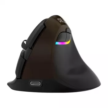 Delux M618 Mini Gold ergonomická myš - 2.4G / Bluetooth 5.0 / USB-C, 4000 DPI, pravácka vertikálna