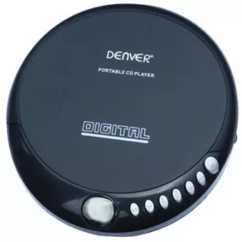 Denver DM-24 prenosný CD prehrávač so slúchadlami, čierny