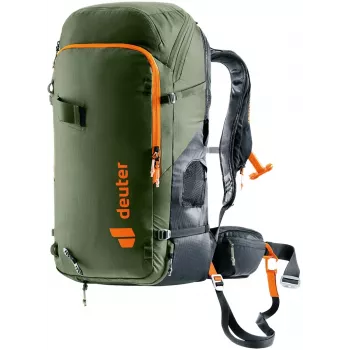 DEUTER Alproof Tour 38+5 khaki-black | unisex skialpinistický batoh