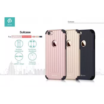 Devia Apple iPhone 6 / 6s Plus Suitcase čierne zadné puzdro