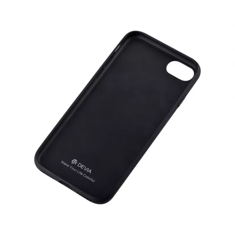 Devia Apple iPhone 7 Plus/8 Plus puzdro s kvetinovou výšivkou čierna