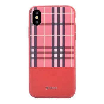 Devia Apple iPhone X Lattice puzdro červené