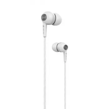 Devia Kintone káblové slúchadlá s 3,5 mm jack konektorom, biela