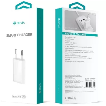 DEVIA Universal Smart Charger EU 10,5 W čierna
