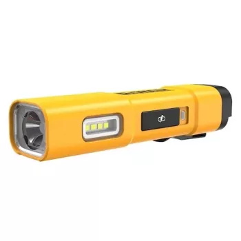 DEWALT BD-DCL183 LED baterka 1300 lúmenov, IPX4 ochrana proti striekajúcej vode, letecký hliník, čierna
