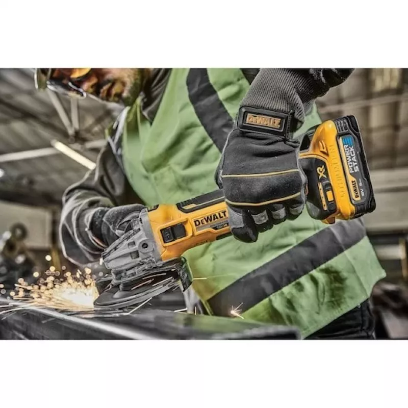 DeWalt DCG405H2T-QW 18 V XR bezuhlíková uhlová brúska 125 mm, 2x 5,0 Ah, TSTAK