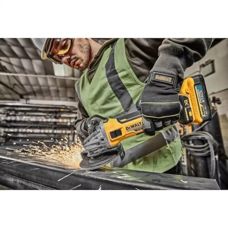 DeWalt DCG405H2T-QW 18 V XR bezuhlíková uhlová brúska 125 mm, 2x 5,0 Ah, TSTAK