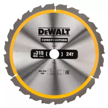 DEWALT DT1961-QZ Extreme Runtime kotúč píly 315 mm x 30 mm otvor, 60T TCT, jemný rez na drevo, MDF, laminát