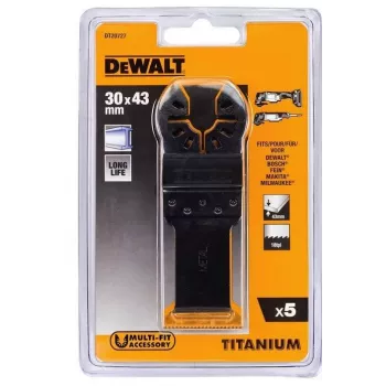 DEWALT Titánom potiahnutý pílový list - 30 mm x 43 mm (5 kusov)