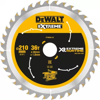 DEWALT Xtreme Runtime 210mm x 30mm 36T kotúč píly
