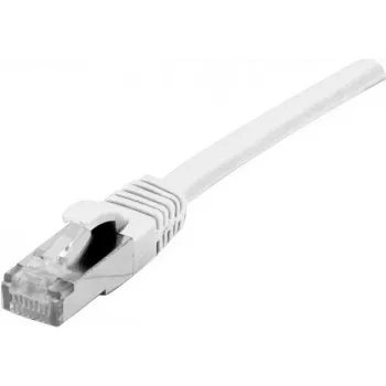 DEXLAN Cat.6A S/FTP PiMF patch kábel, 20 m, biely, 10GbE, Slim Boot 858647