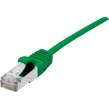 Dexlan Cat. 6A S/FTP (PiMF) Ultratenký bezhalogénový patch kábel s ochranou západky, zelená, 10,0 m 858720