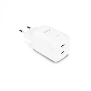 Dicota 2-port GaN nástenná nabíjačka 45W, 2x USB-C PD 3.0, UK, biela (D32183)