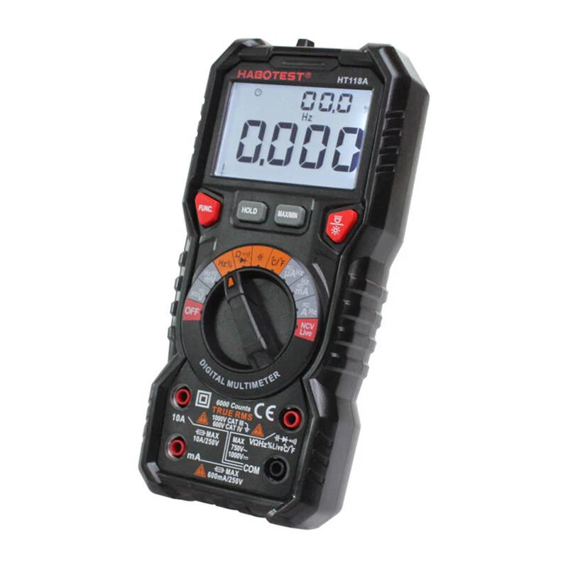 Digitálny multimeter s baterkou Habotest HT118A, True RMS, NCV
