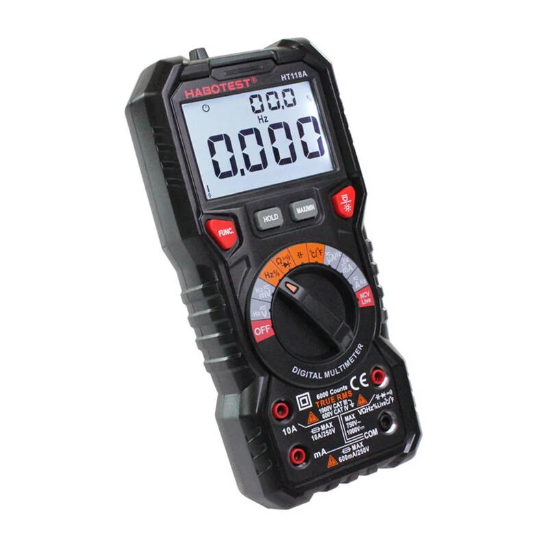 Digitálny multimeter s baterkou Habotest HT118A, True RMS, NCV