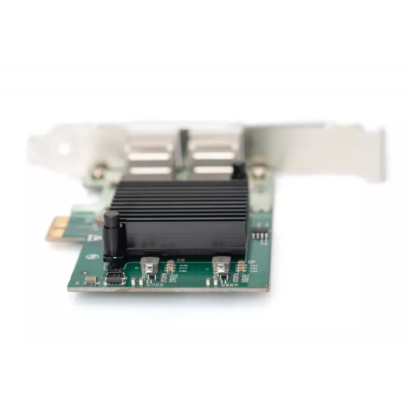 DIGITUS 2-portová Gigabit Ethernet sieťová karta, RJ45, PCI Express, čipset Intel I210-AT (DN-1013-2)