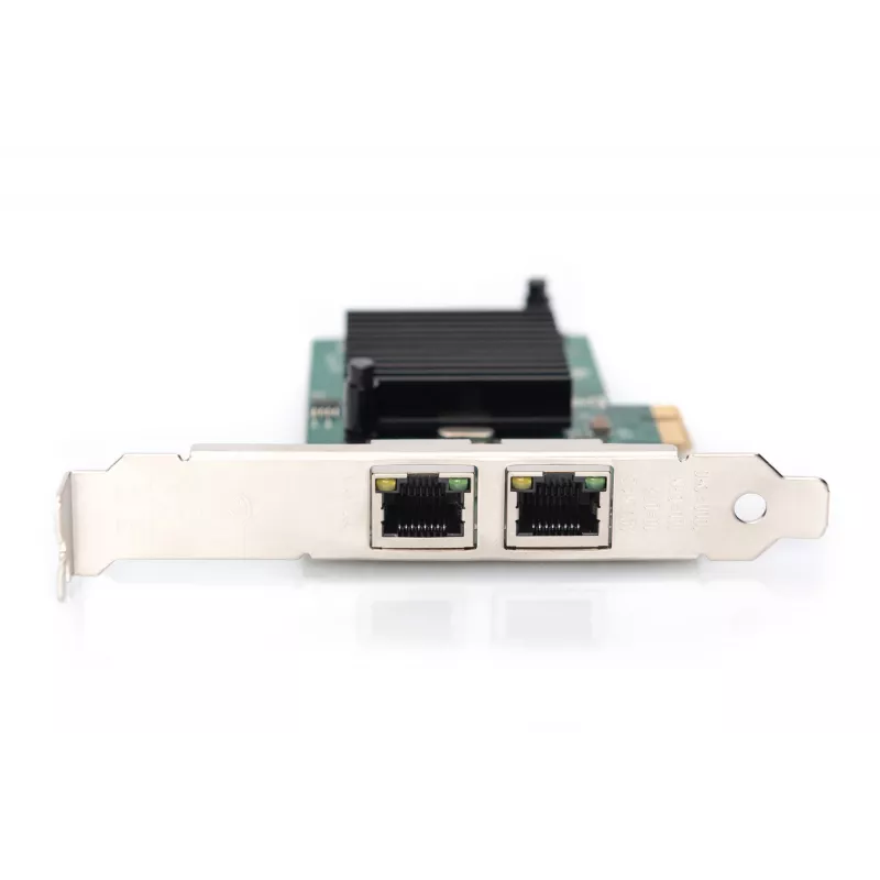 DIGITUS 2-portová Gigabit Ethernet sieťová karta, RJ45, PCI Express, čipset Intel I210-AT (DN-1013-2)