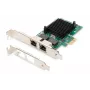 DIGITUS 2-portová Gigabit Ethernet sieťová karta, RJ45, PCI Express, čipset Intel I210-AT (DN-1013-2)