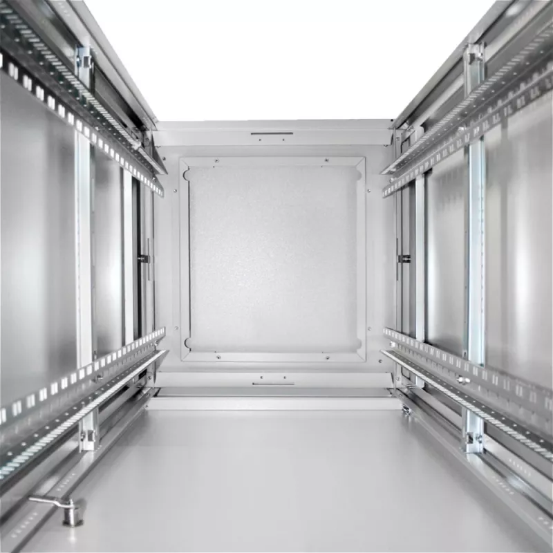 DIGITUS 36HE Unique sieťový rozvádzač 600x600mm sklenené dvere sivý