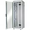 DIGITUS 36HE Unique sieťový rozvádzač 600x600mm sklenené dvere sivý